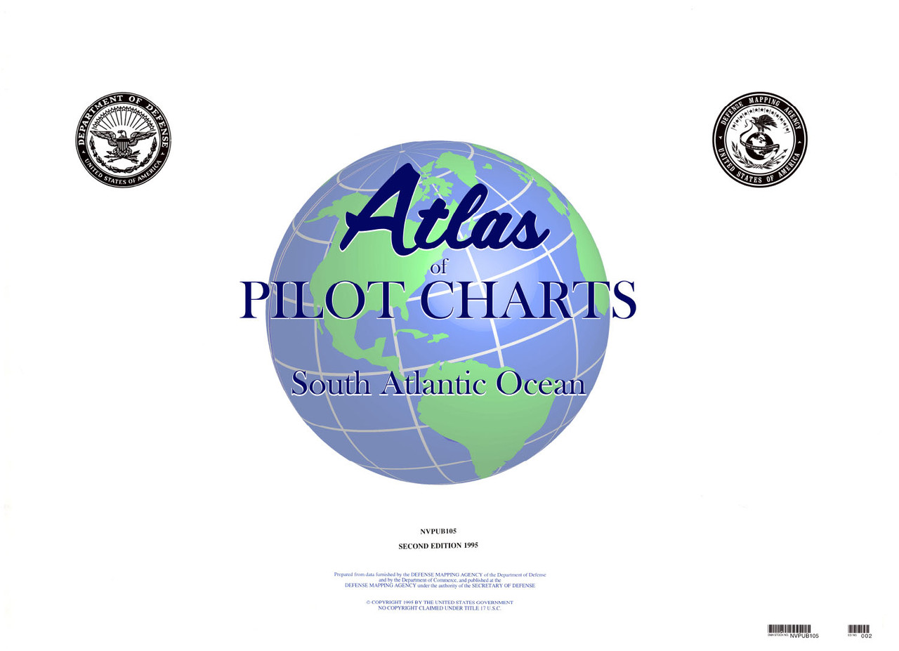PUB 105: Atlas of Pilot Charts South Atlantic Ocean