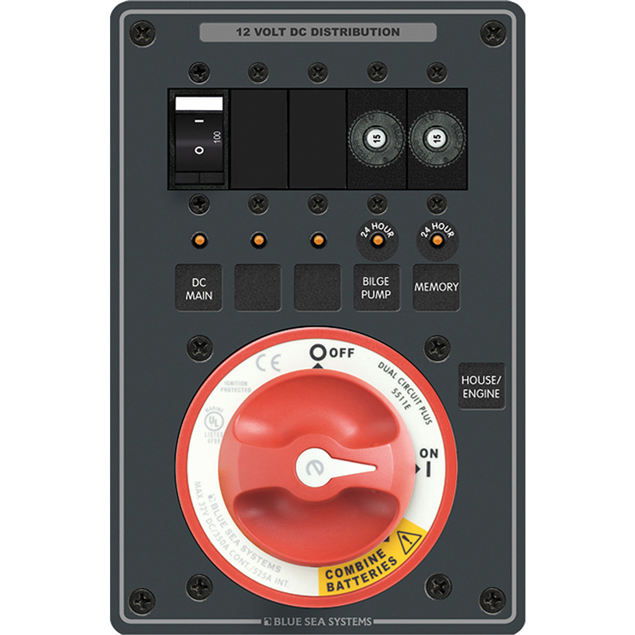 Blue Sea 8690 e-Series Dual Circuit Plus PN 5511e [8690]