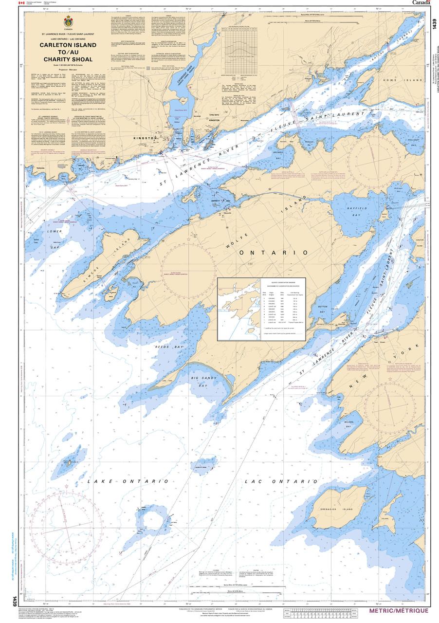 CHS Chart 1439: Carleton Island to/au Charity Shoal