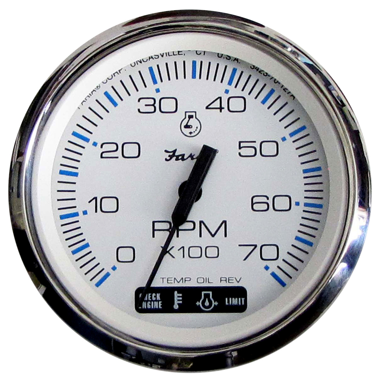 Faria Chesapeake White SS 4" Tachometer w\/Suzuki Monitor - 7000 RPM (Gas) (Suzuki Outboard) [33860]