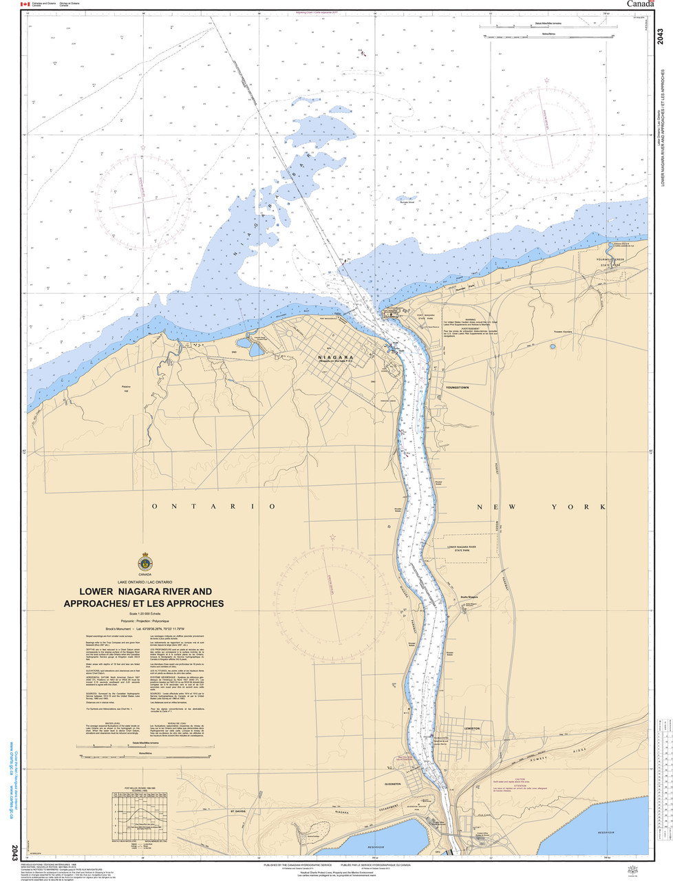 CHS Chart 2043: Lower Niagara River and Approaches