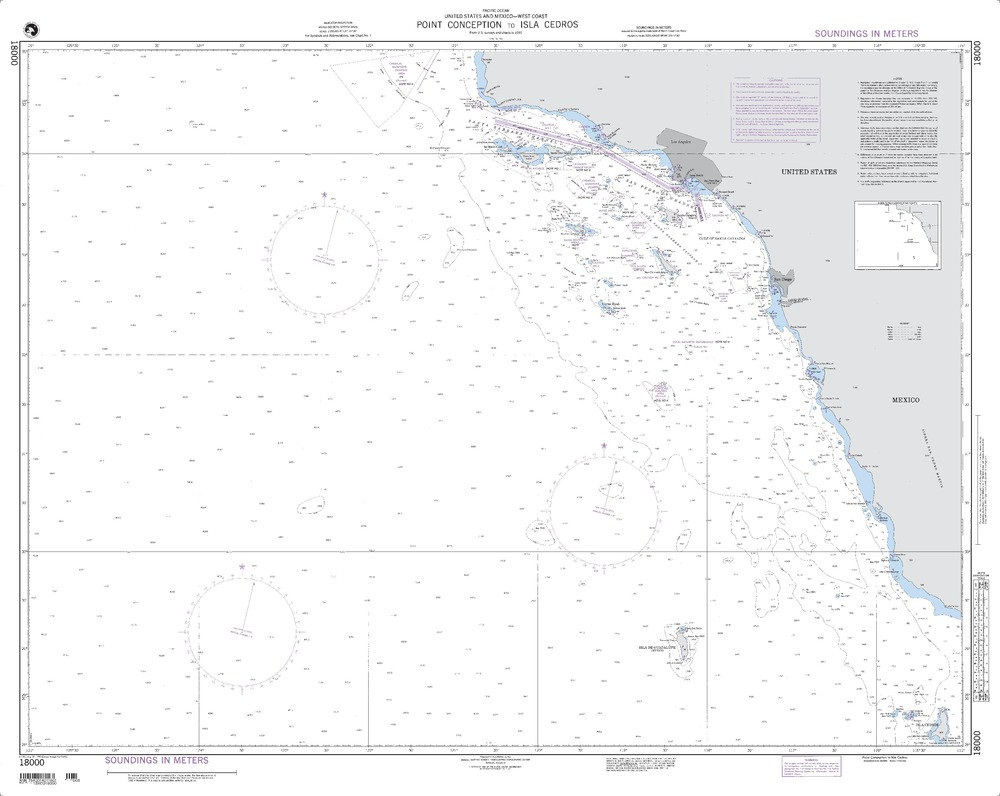 NGA Chart 18000: Point Conception to Isla Cedros