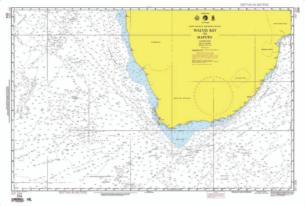 NGA Chart 204: Walvis Bay to Maputo