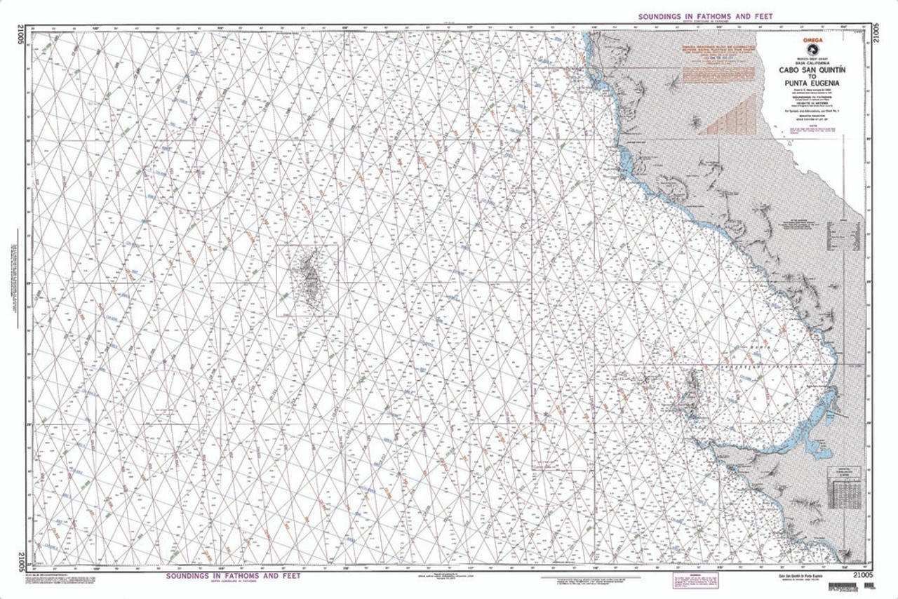 NGA Chart 21005: Cabo San Quintin to Punta Eugenia