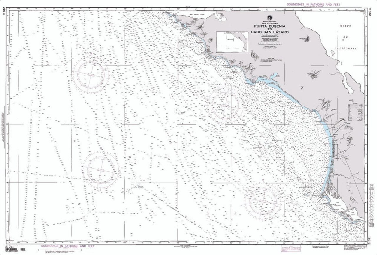 NGA Chart 21011: Punta Eugenia to Cabo San Lazaro [Mexico]
