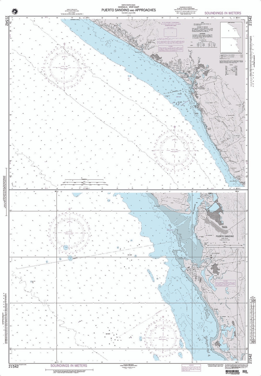 NGA Chart 21542: Puerto Sandino and Approaches