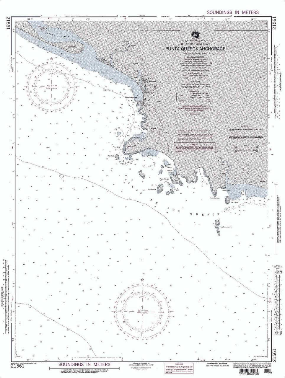 NGA Chart 21561: Punta Quepos Anchorage