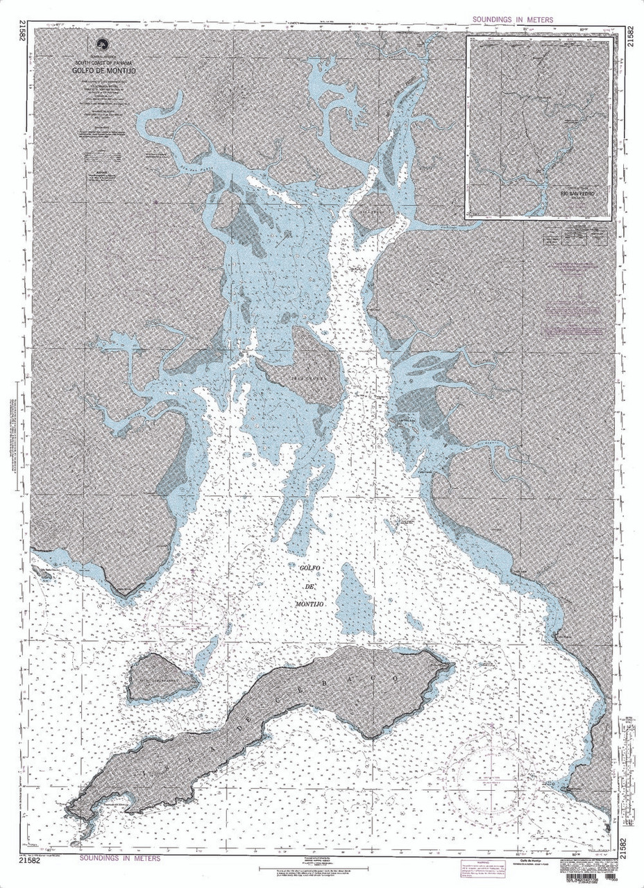NGA Chart 21582: Golfo de Montijo