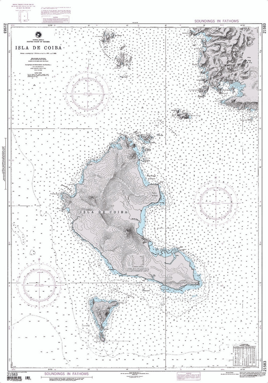 NGA Chart 21583: Isla de Coiba