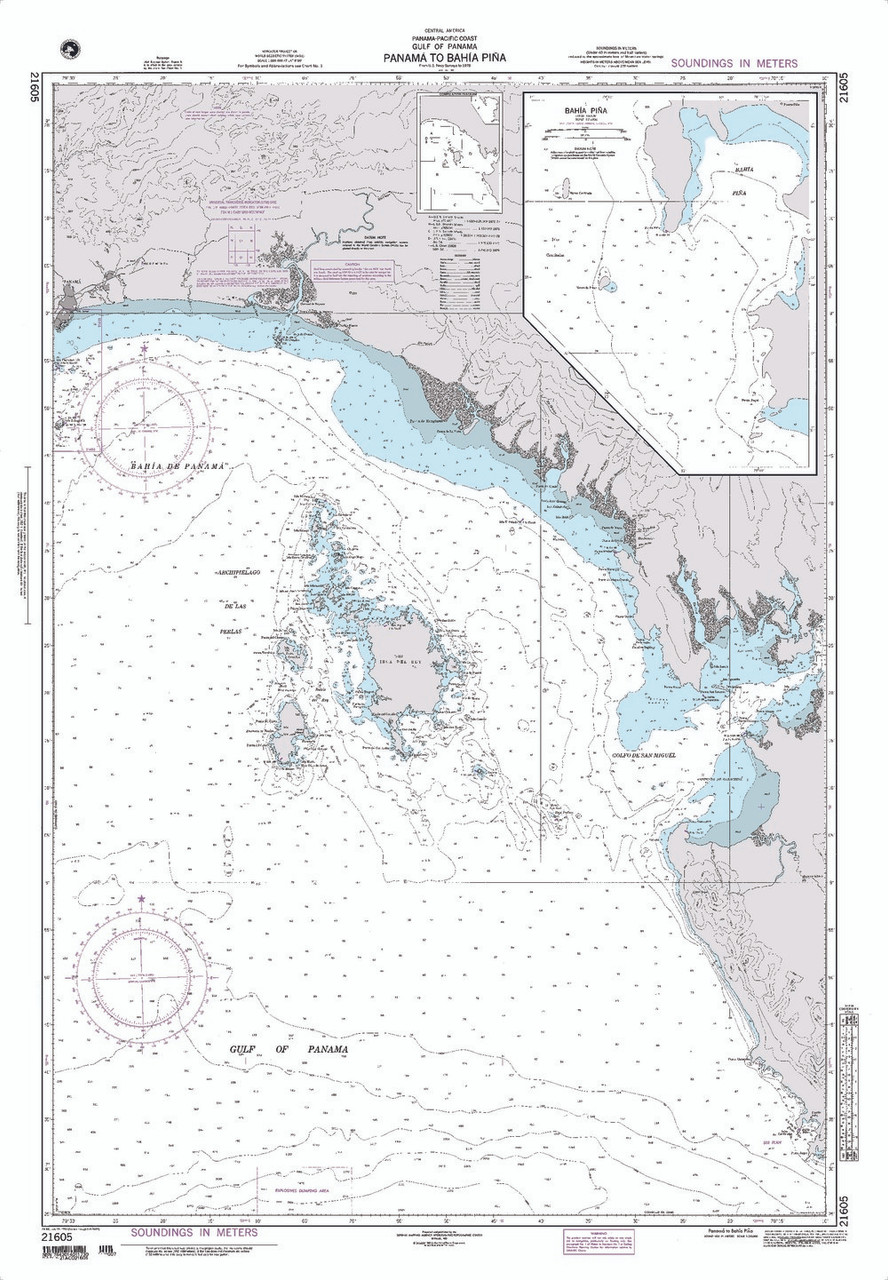 NGA Chart 21605: Panama to Bahia Pina