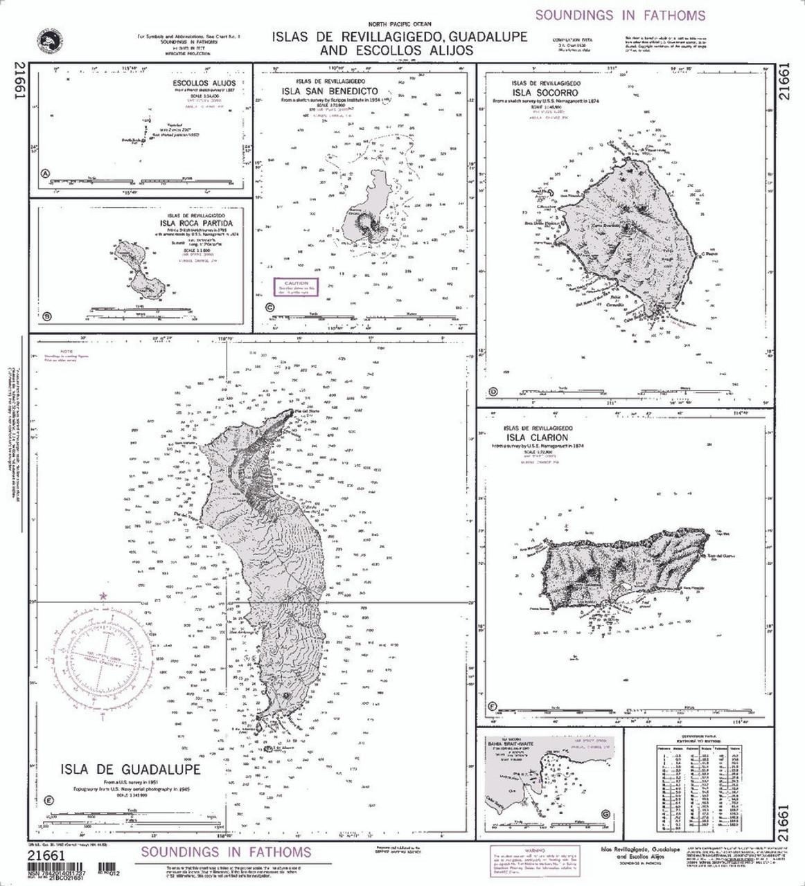 NGA Chart 21661: Escollos Alijos