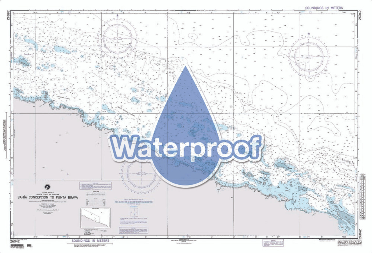 Waterproof NGA Chart 26042: Bahia Concepcion to Punta Brava