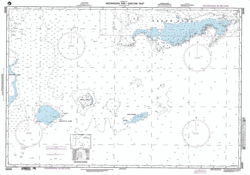 NGA Chart 26050: Nicaraguan Rise -  - Eastern Part