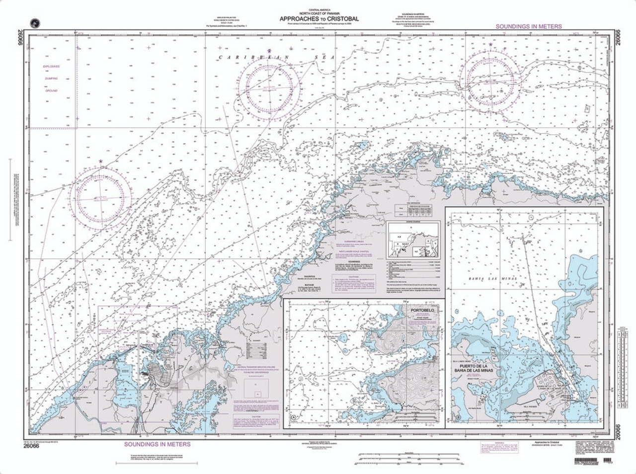 NGA Chart 26066: Approaches to Cristobal