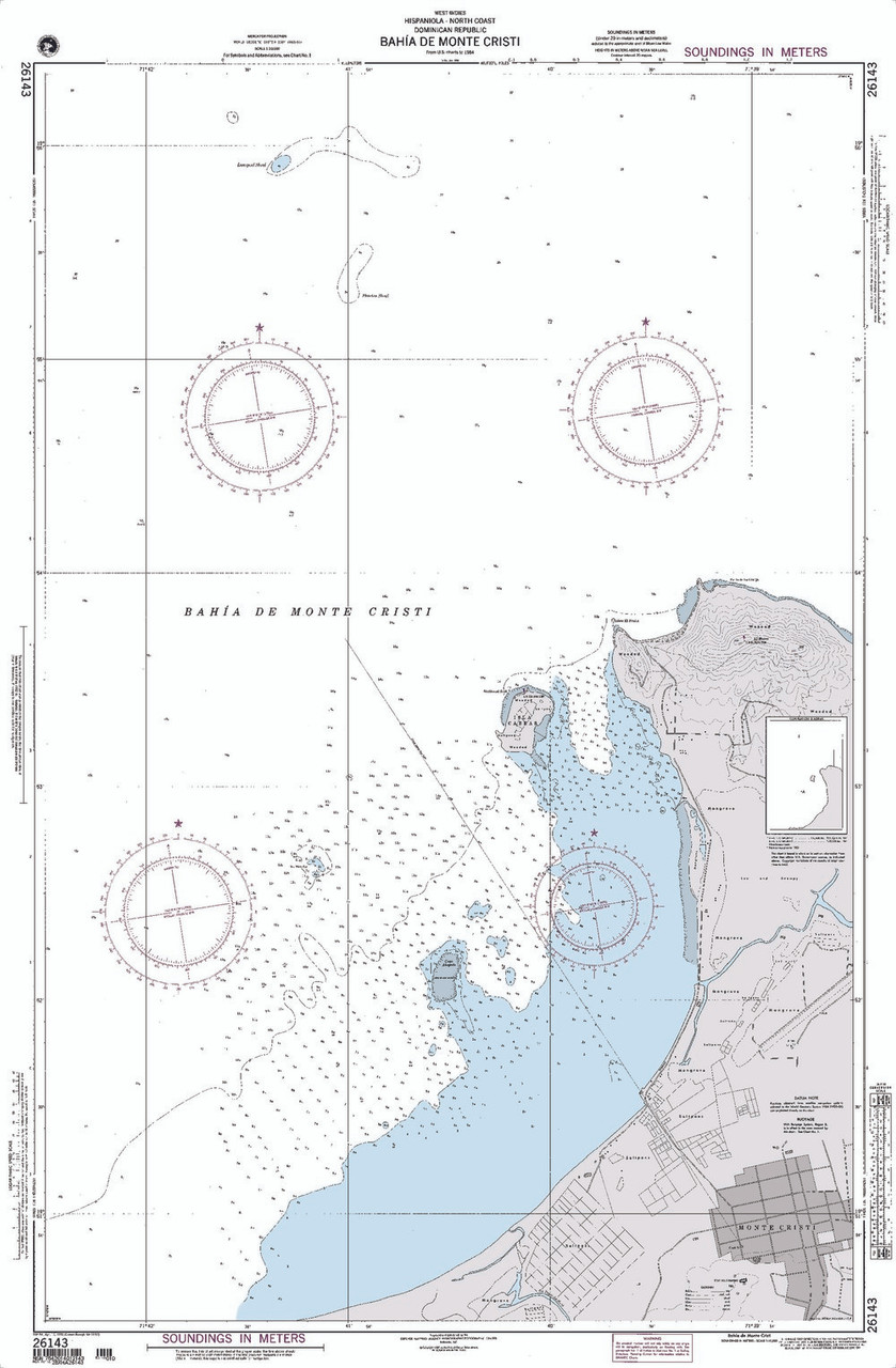 NGA Chart 26143: Bahia de Monte Cristi Dominican Republic