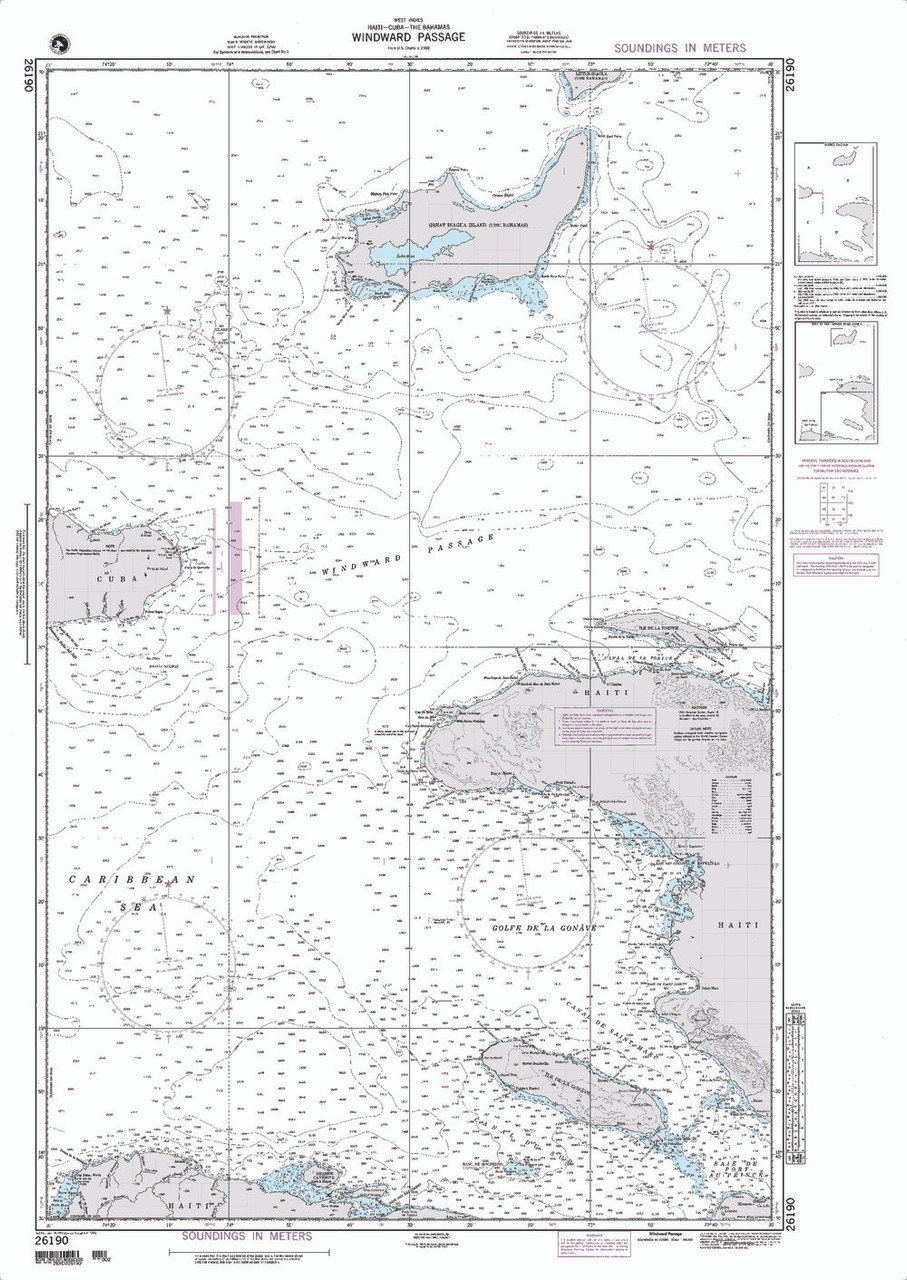NGA Chart 26190: Windward Passage NGA Chart 26190: Windward Passage