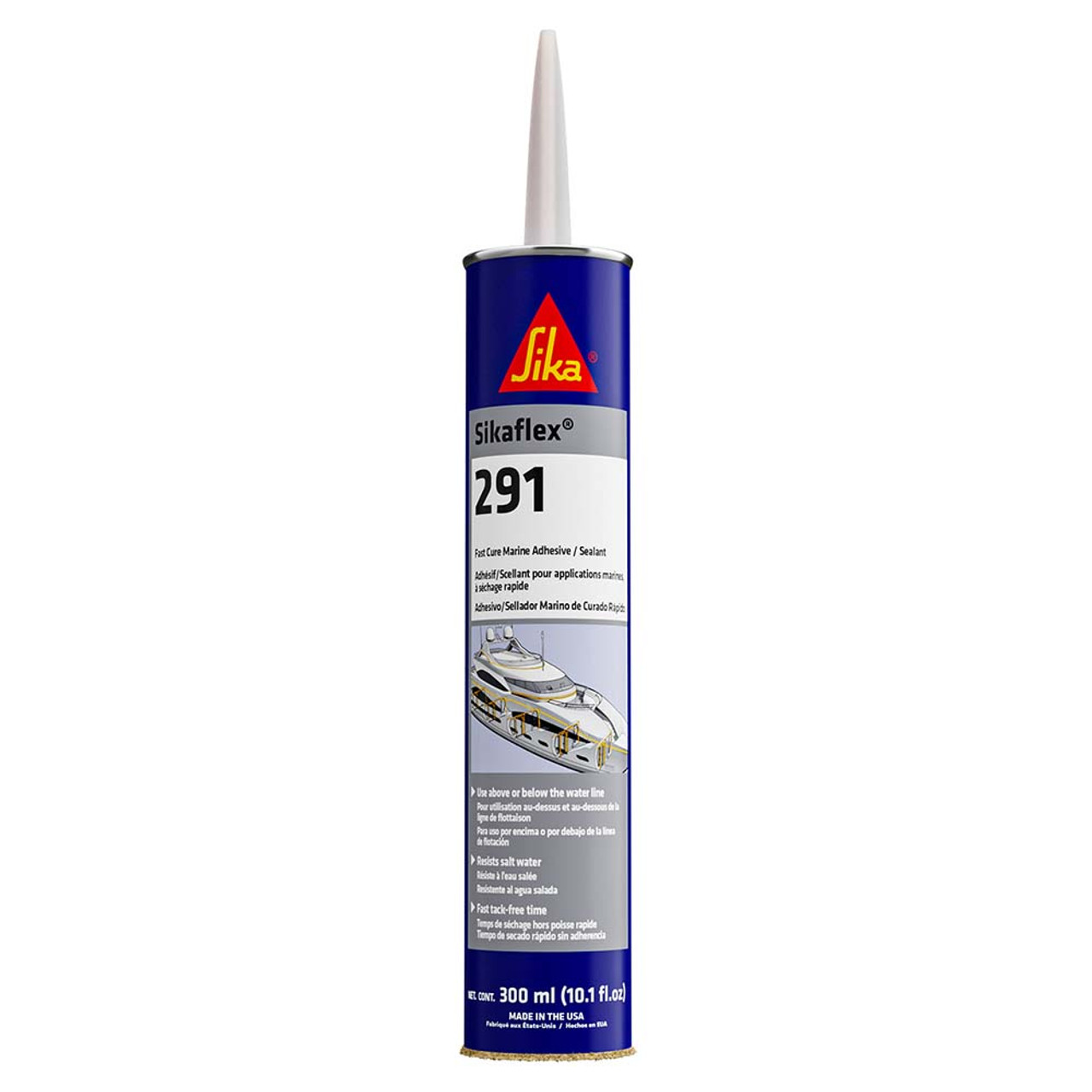 Sika Sikaflex 291 Fast Cure Adhesive  Sealant 10.3oz(300ml) Cartridge - White [90919]