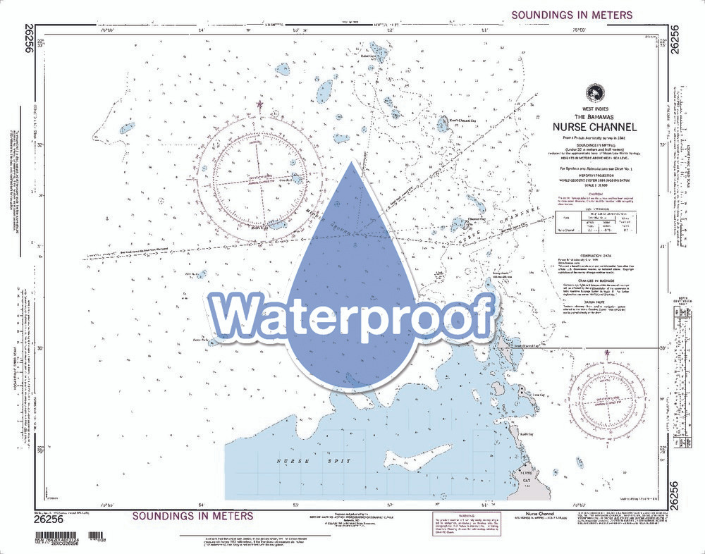 Waterproof NGA Chart 26256: Nurse Channel