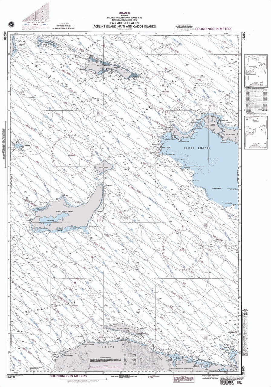 NGA Chart 26260: Passages Between Acklins Islands Haiti