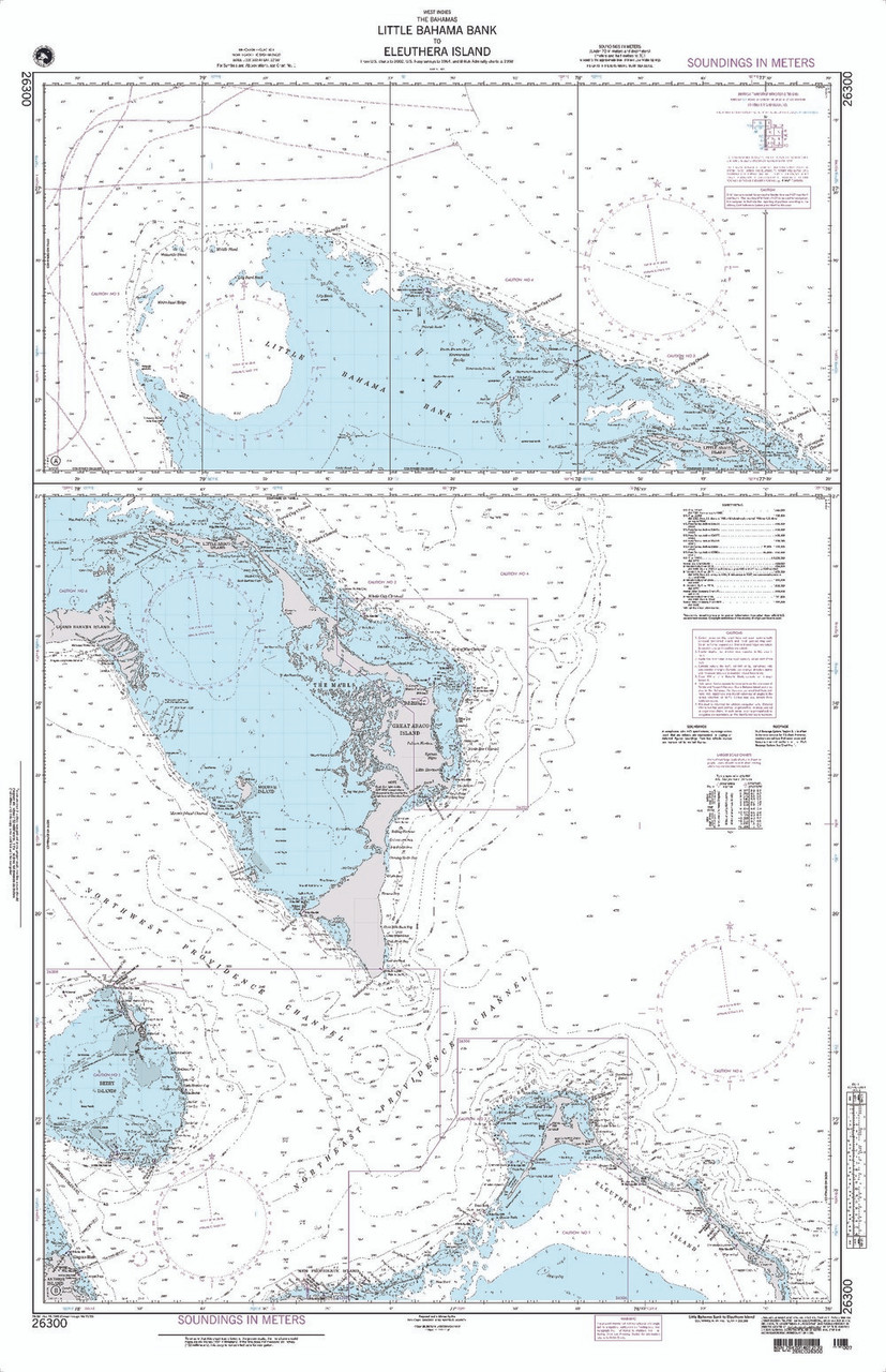 NGA Chart 26300: Little Bahama Bank to Eleuthera Island