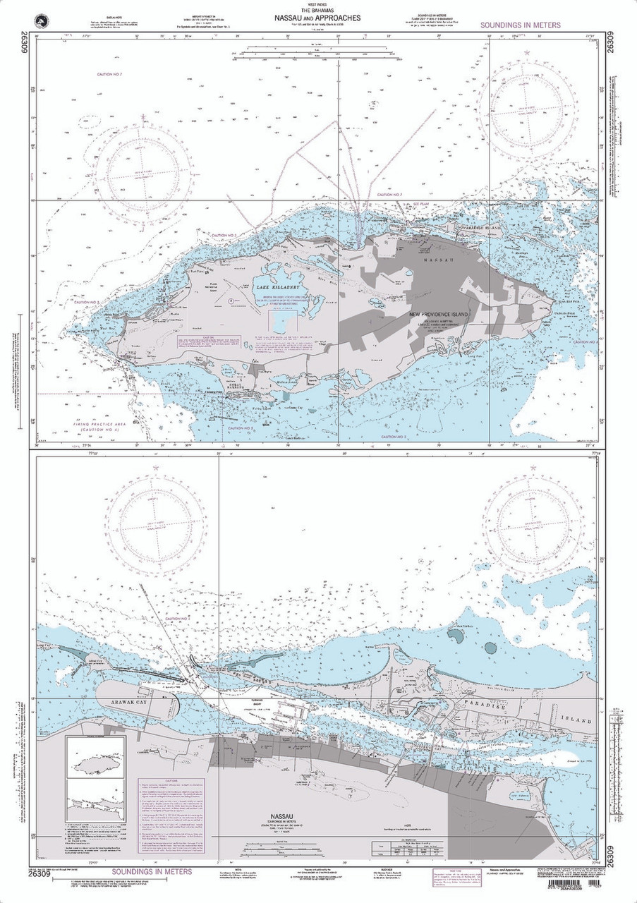NGA Chart 26309: Nassau and Approaches