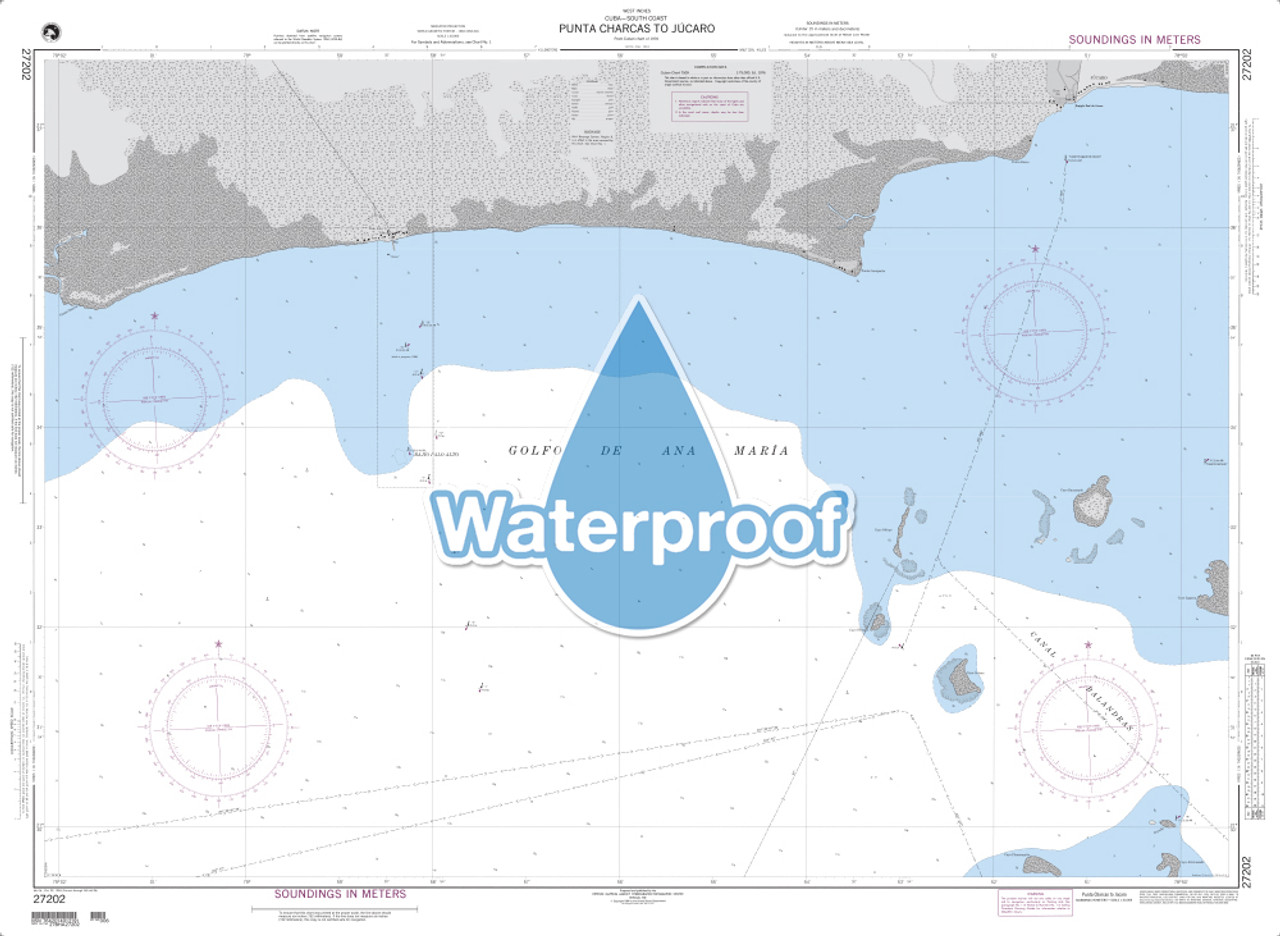 Waterproof NGA Chart 27202: Punta Charcas to Jucaro