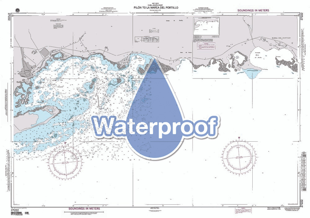 Waterproof NGA Chart 27222: Pilon to La Marea del Portillo