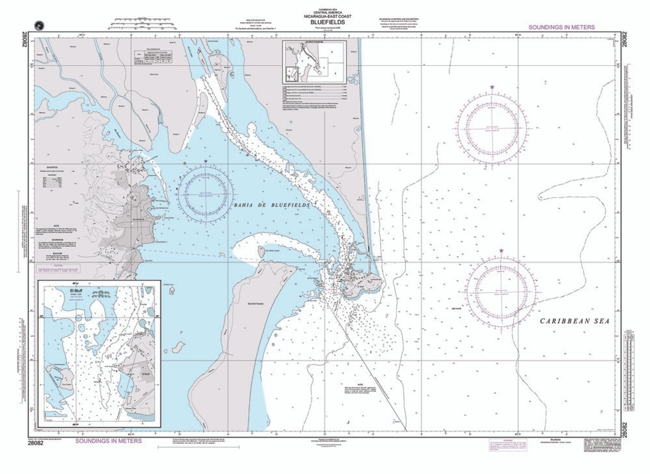 NGA Chart 28082: Bluefields