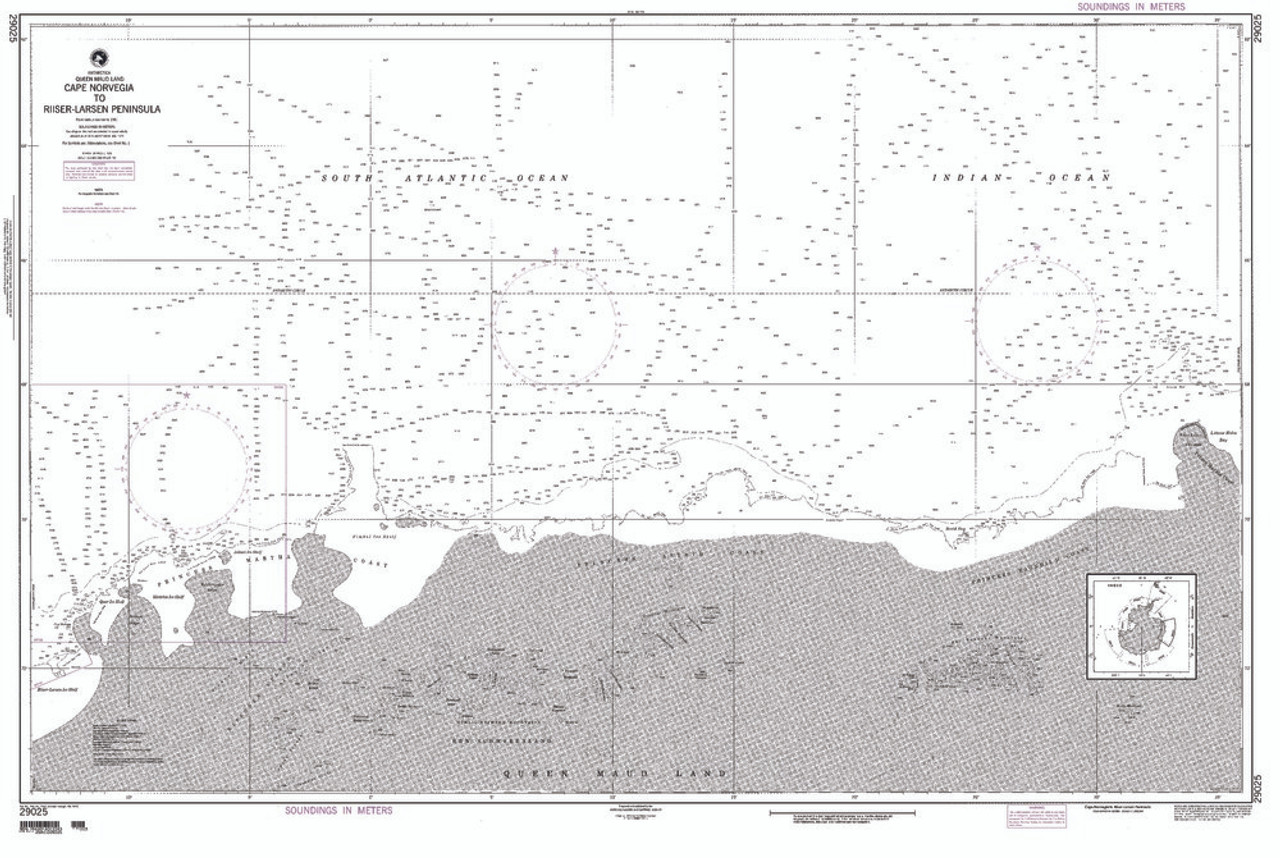 NGA Chart 29025: Cape Norvegia to Riiser - Larsen Peninsula