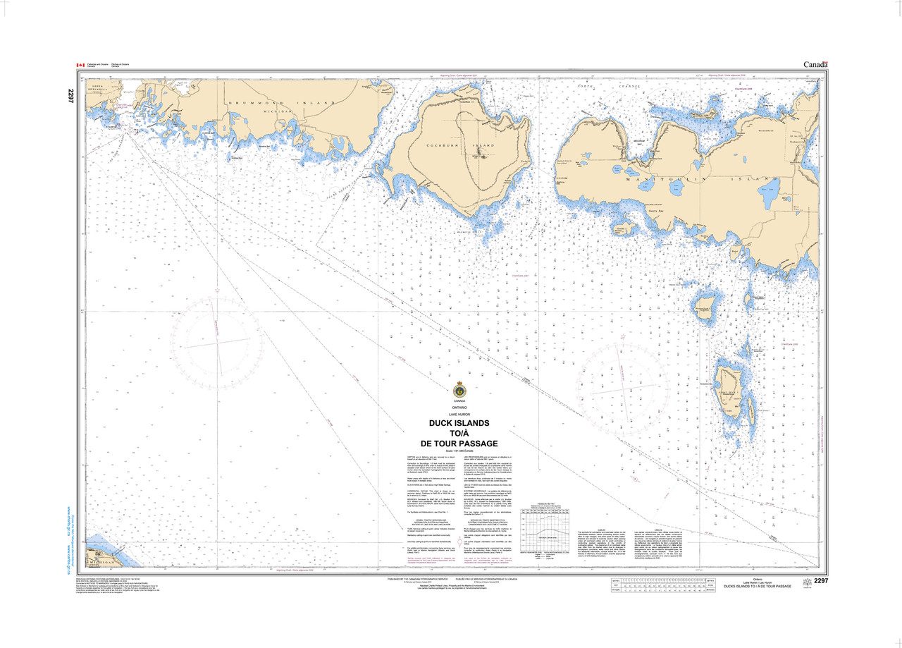 CHS Chart 2297: Duck Islands to DeTour Passage