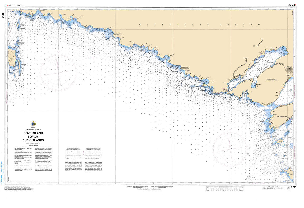 CHS Chart 2298: Cove Island to Duck Islands