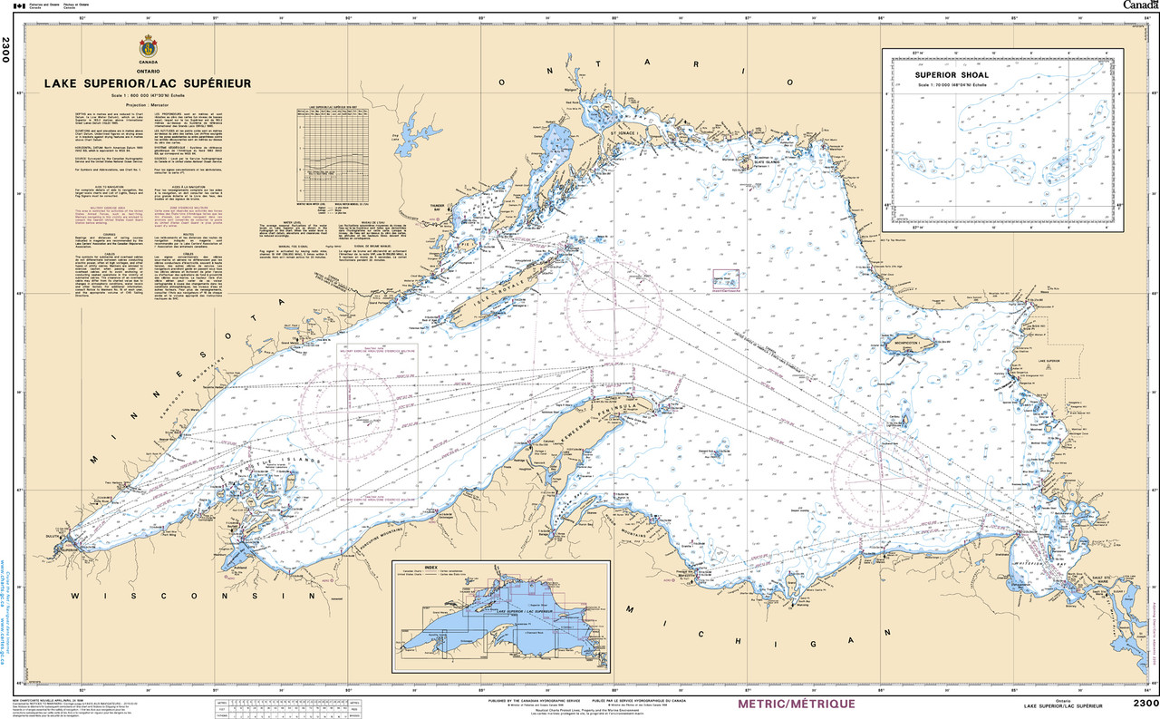 CHS Chart 2300: Lake Superior/Lac SupÃ©rieur