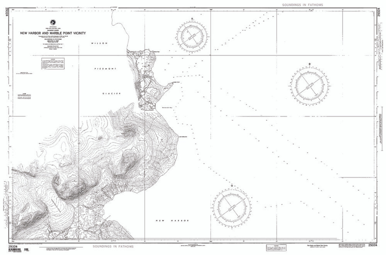 NGA Chart 29324: New Hbr and Marble P Vicinity Mcmurdo S
