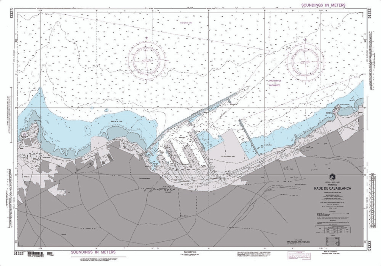 NGA Chart 51222: Rade de Casablanca