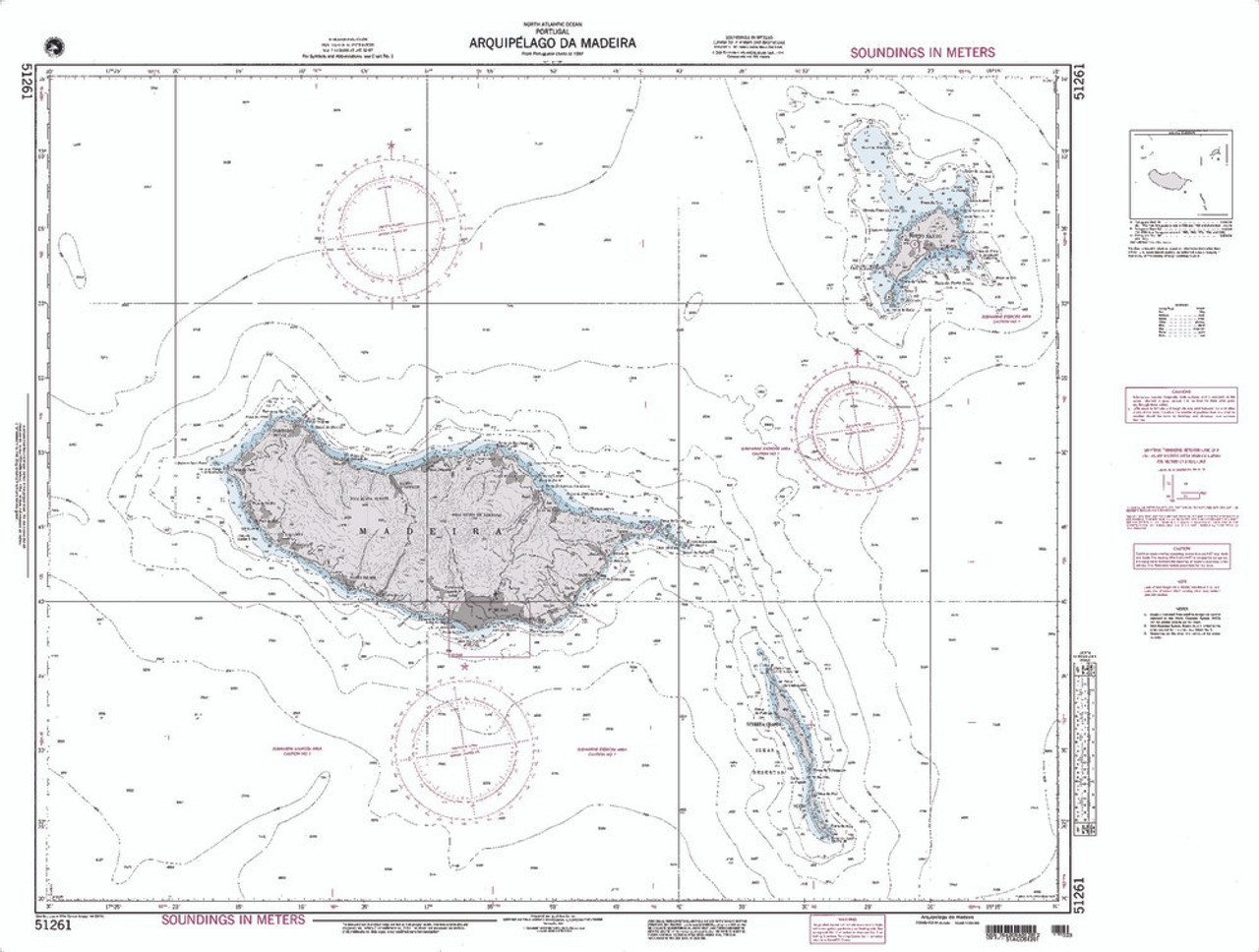 NGA Chart 51261: Arquipelago Da Madeira