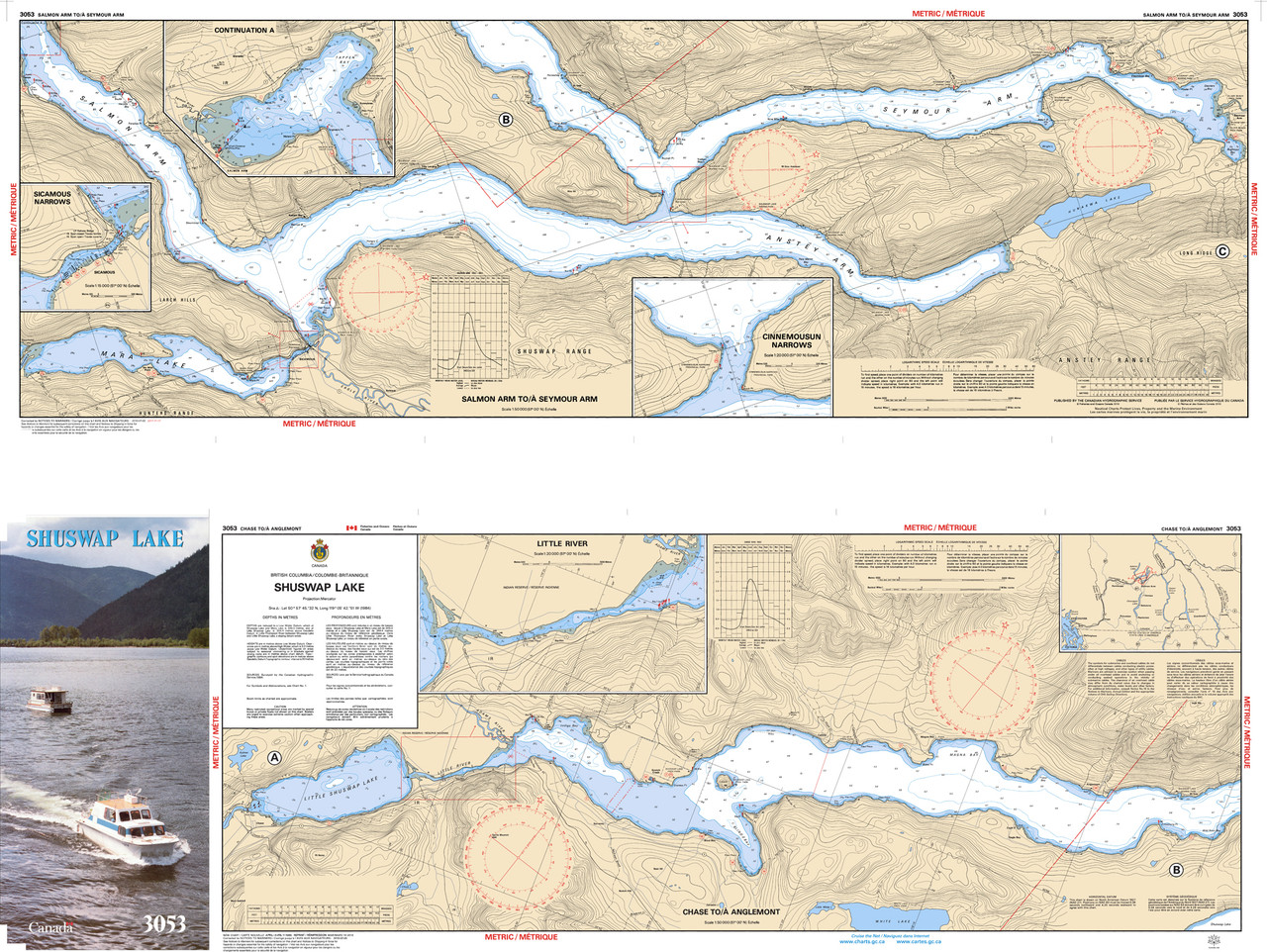 CHS Chart 3053: Shuswap Lake