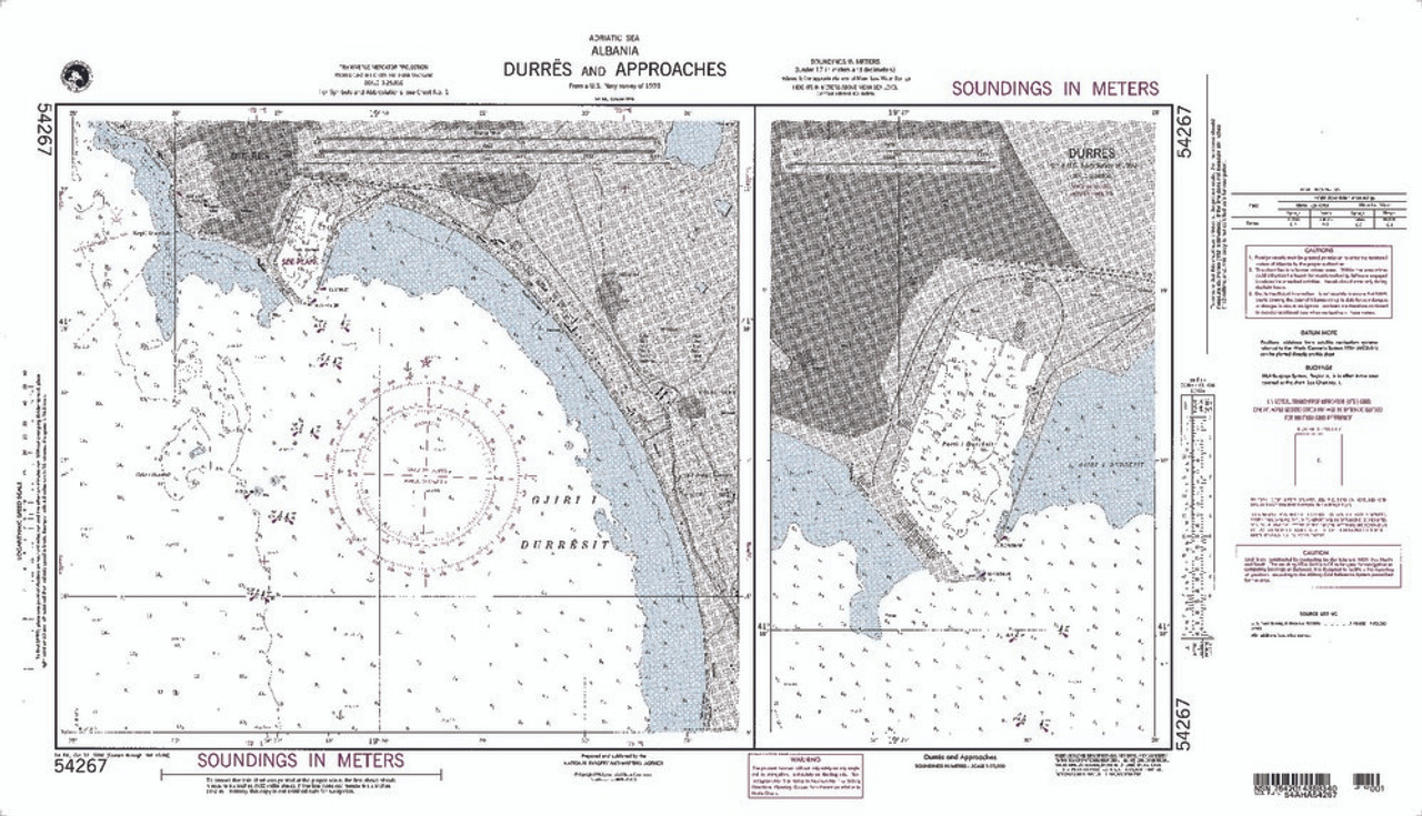 NGA Chart 54267: Durres and Approaches