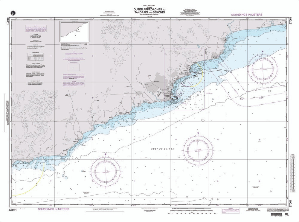 NGA Chart 57061: Outer Approaches to Takoradi and Sekondi