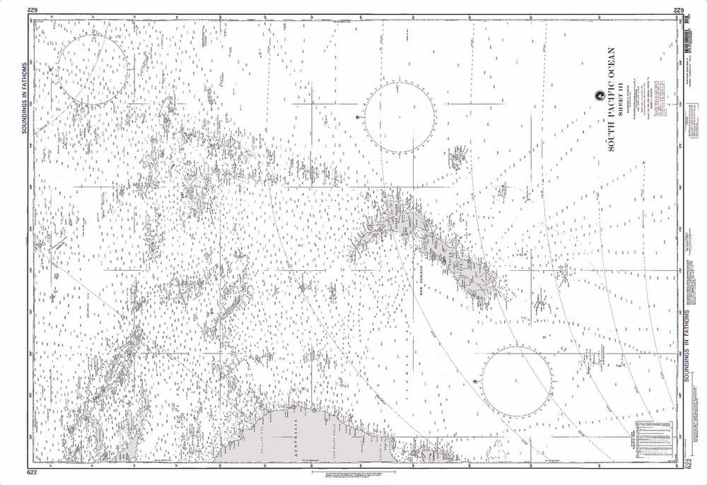 NGA Chart 622: South Pacific Ocean Sheet Iii