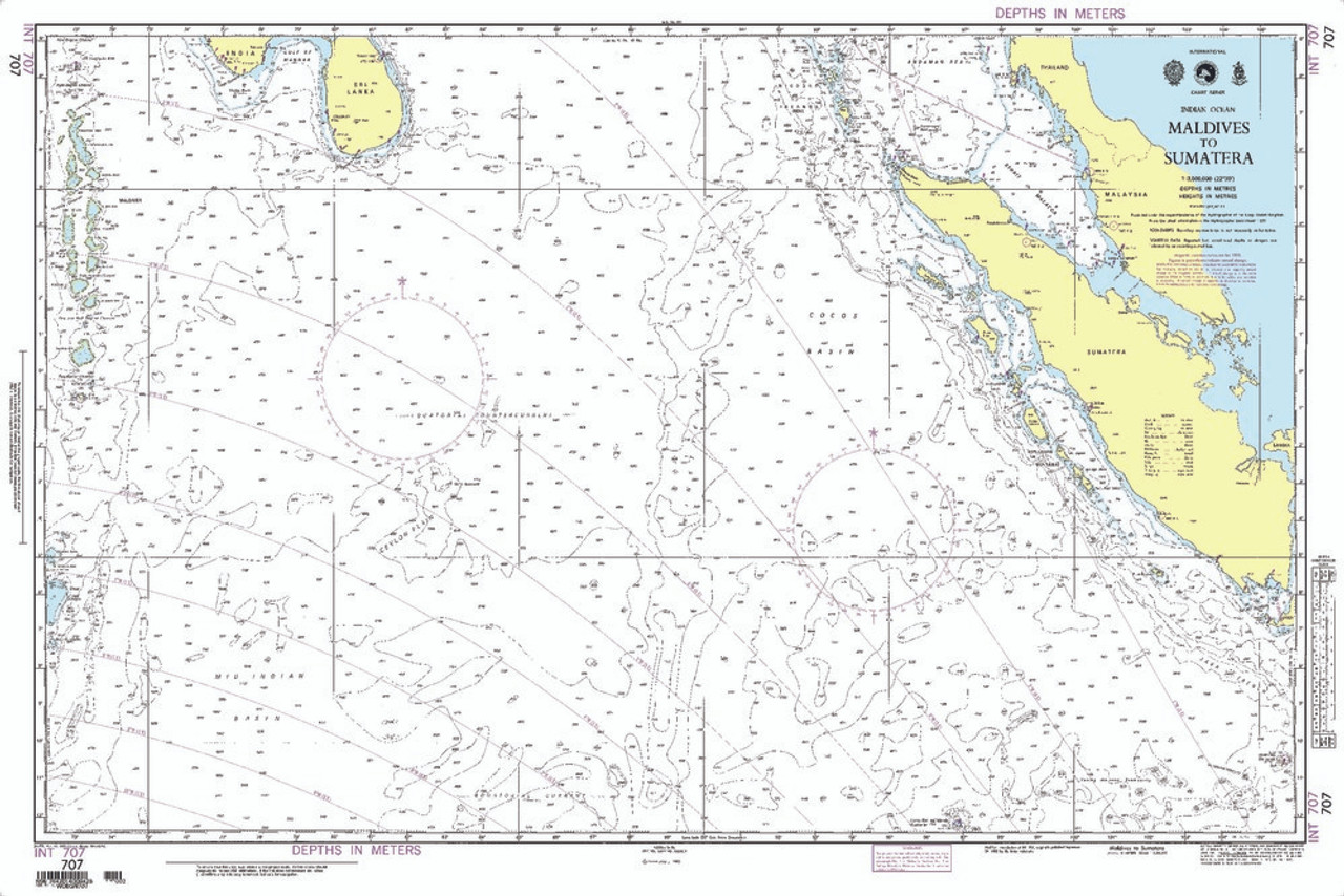 NGA Chart 707: Maldives to Sumatera [Indian Ocean]