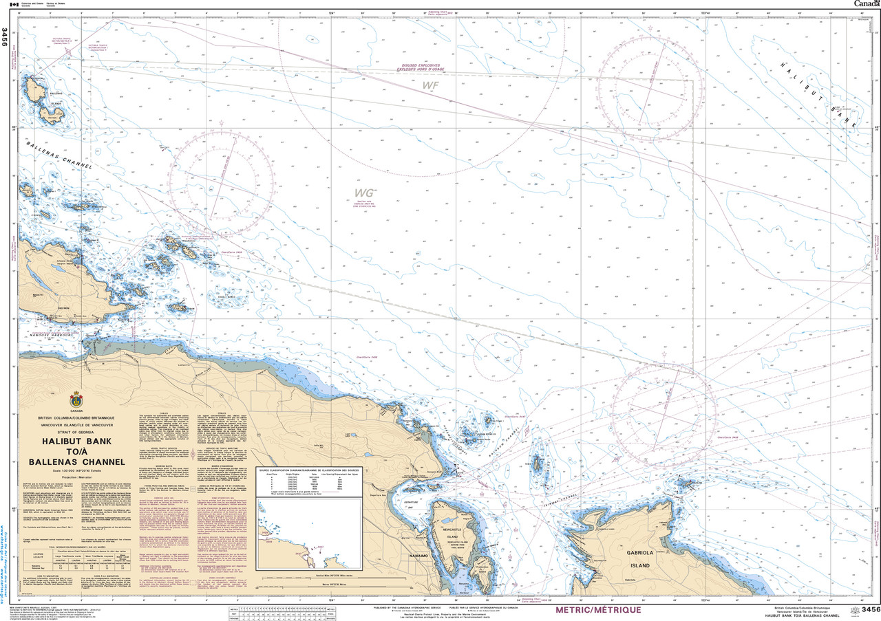 CHS Chart 3456: Halibut Bank to/Ã  Ballenas Channel