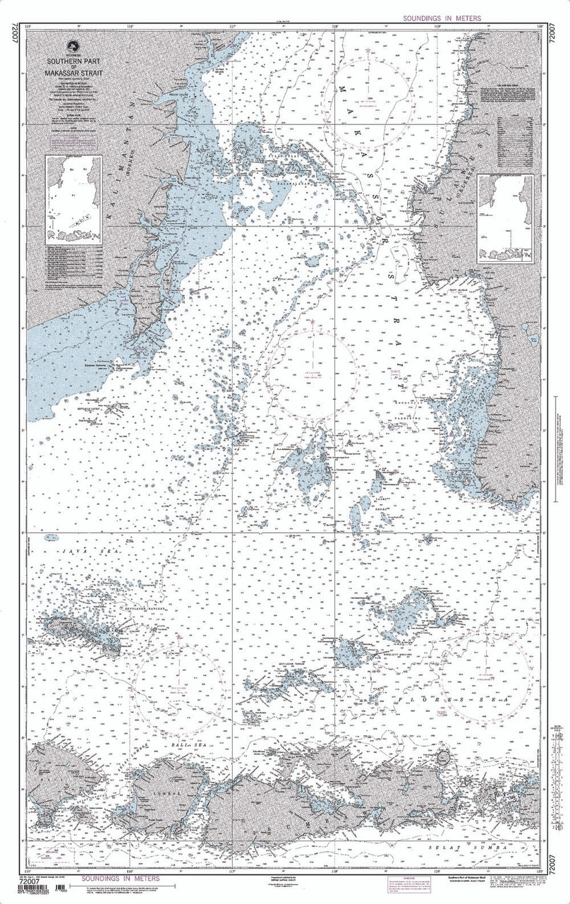 NGA Chart 72007: Makassar Strait [Southern Part]