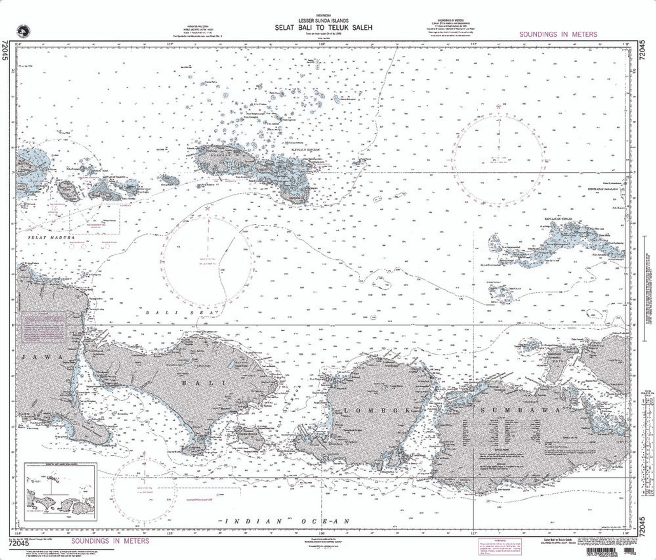 NGA Chart 72045: Selat Bali to Tembuk Saleh