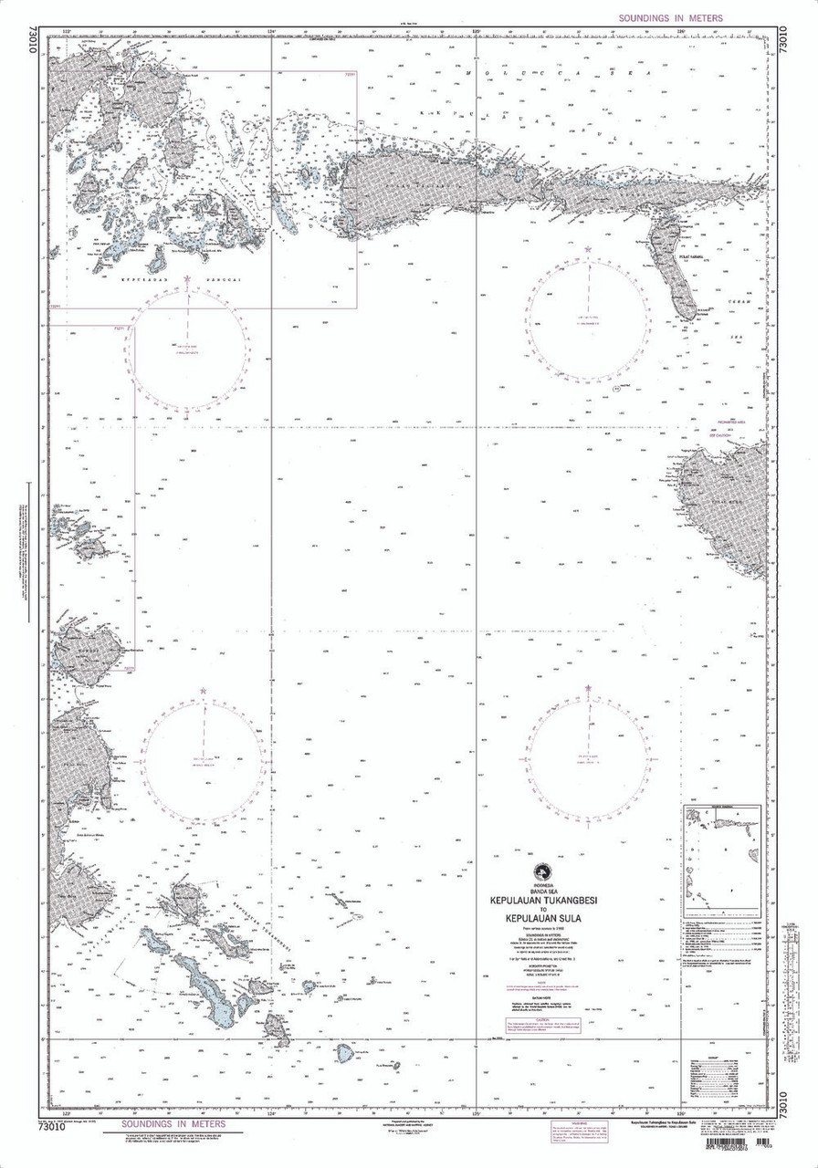 NGA Chart 73010: Kepulauan Tukangbesi to Kepulauan Sula