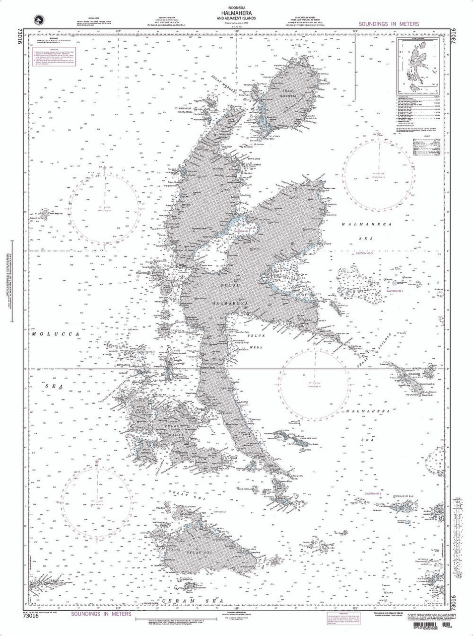 NGA Chart 73016: Halmahera and Adjacent Islands