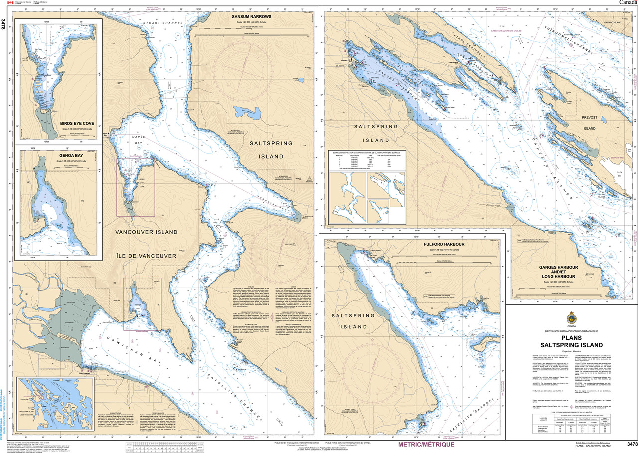 CHS Chart 3478: Plans - Saltspring Island