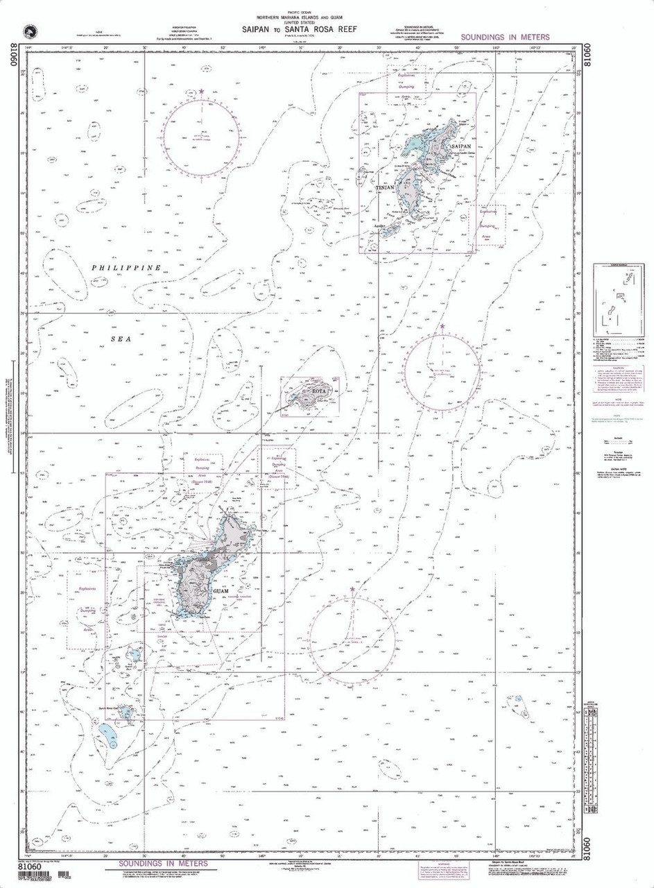 NGA Chart 81060: Saipan to Santa Rosa Reef / Marianas