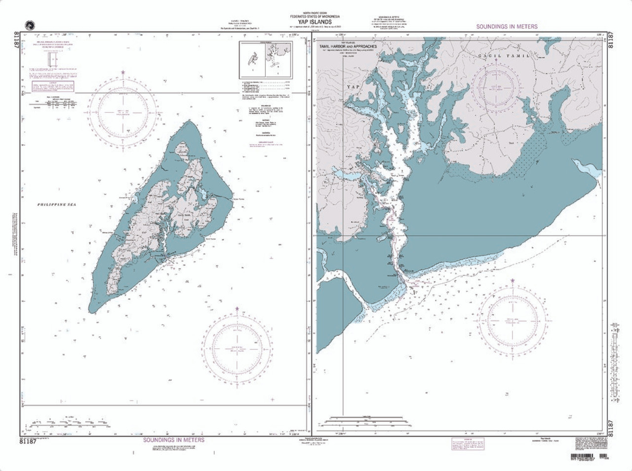 NGA Chart 81187: Yap Islands