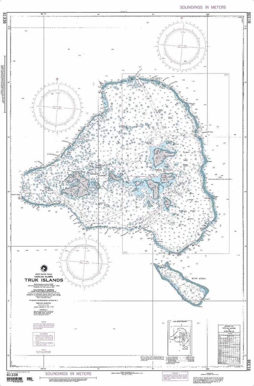 NGA Chart 81338: Truk Is. [Caroline Islands]
