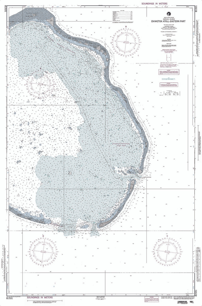 NGA Chart 81531: Enewetak Atoll - Eastern Part